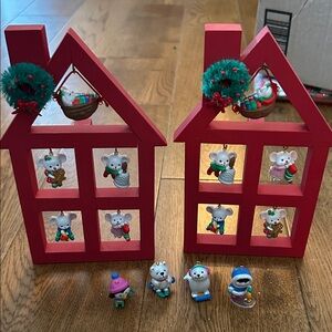 Christmas Holiday Mouse House Decor two
